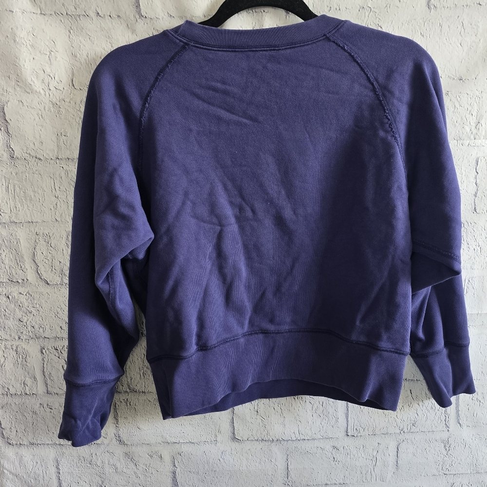 J. Crew Cropped Rope‎ Anchor Sweatshirt Women's Small - Picture 3 of 11